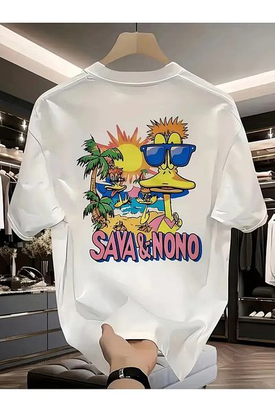 sole stories Premium Oversize Cut Short Sleeve Printed T-Shirt