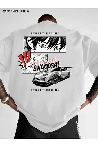 Bengi Clothing Premium Oversize Cut Short Sleeve Printed T-Shirt