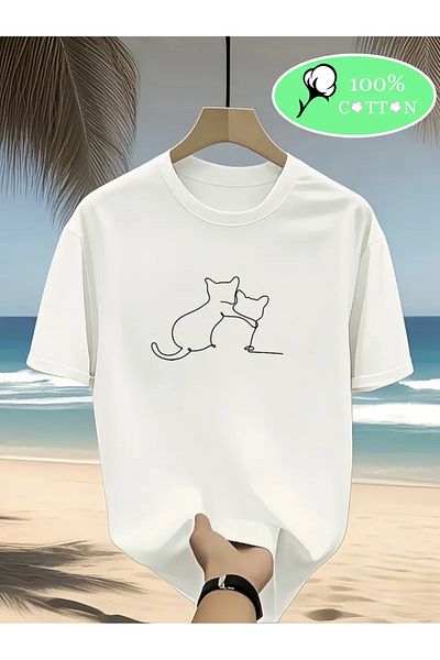 Bengi Clothing Premium Oversize Cut Short Sleeve Printed T-Shirt