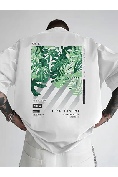 Jose Clothing تي شيرت مطبوع بأكمام قصيرة ومقاس كبير ممتاز