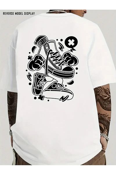 sole stories Premium Oversize Cut Short Sleeve Printed T-Shirt
