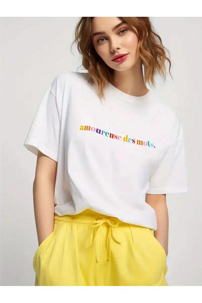sole stories Premium Oversize Cut Short Sleeve Printed T-Shirt