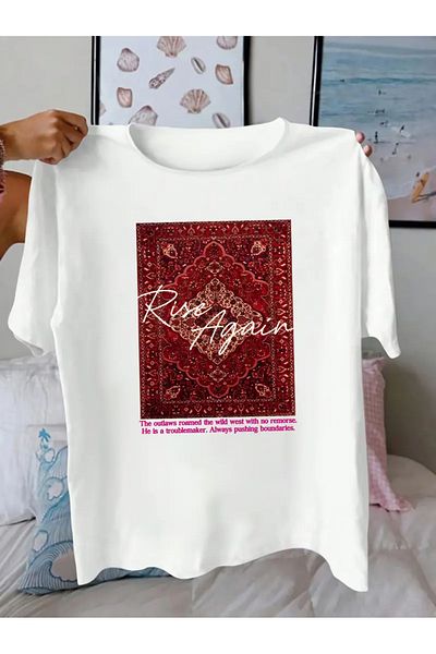 sole stories Premium Oversize Cut Short Sleeve Printed T-Shirt