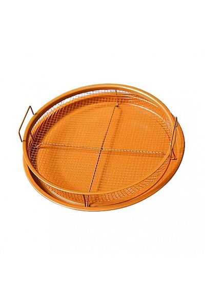 wei Set Tava pentru gatire alimente fara ulei cu sita, coacere uniforma, MS STAR, antiaderenta, 32.5x32.