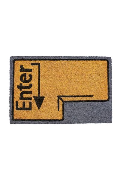 OEM Set 2 x Entrance Mat, Rubber and Coconut Fibers, Rectangular 40 x 60 cm, Grunberg IDM40605