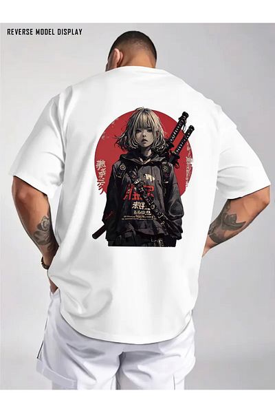 sole stories Premium Oversize Cut Short Sleeve Printed T-Shirt