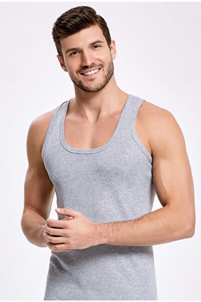 BENALİ Men's Ribbed Undershirt