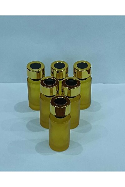 OEM Lüks Sarı Doldurulabilir Parfüm Şişesi 50 ml – 6'lı Set