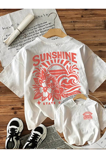 l'eivor Γυναικείο βαμβακερό μπλουζάκι με στάμπα Sunshine