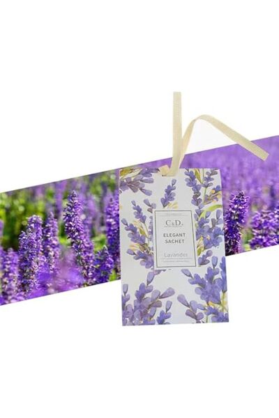 L&Wen أكياس معطرة معلقة تدوم طويلًا لخزانات الملابس وديكورات السيارات، ٢٠ غرامًا - برائحة الخزامى