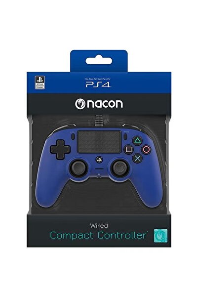 Nacon Wired Compact Controller For PlayStation 4 Blue