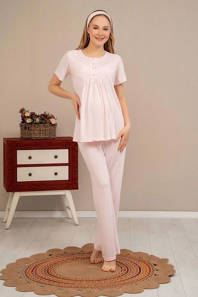 Beruflic Ba-Ha 4504 Maternity Pajamas Set with Lace Dressing Gown
