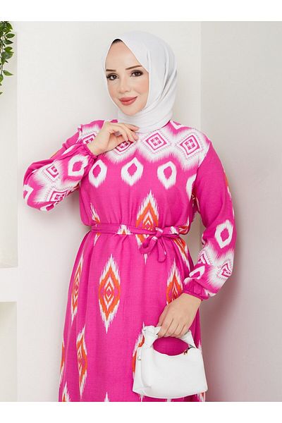 DEDEMAX Hijab Dress - Pink -