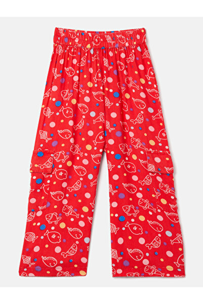 Stylo Bug By Styli Aqua Fish Print Collar Neck Shirt and Pyjama Set