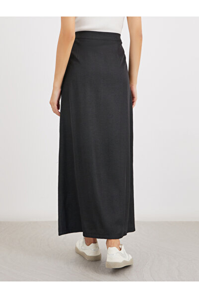 Styli High Rise A-Line Maxi Skirt