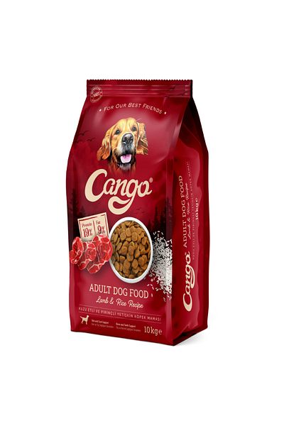 Cango Hrana uscata caini adulti, 10 kg, cu miel si orez, mancare caine echilibrata, digestie usoara
