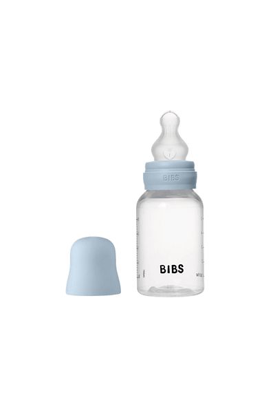 Bibs - Set complet de biberoane anticolici PP fără BPA, 150 ml, silicon, albastru deschis