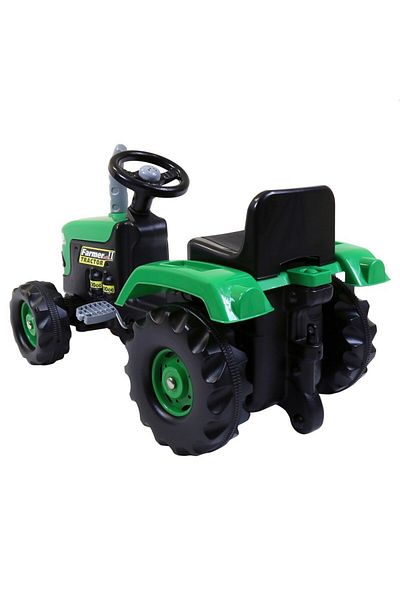 Dolu Pedal tractor and trailer, green, 53x143x45 cm,