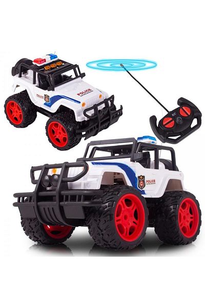 MalPlay Mașină de poliție off-road cu telecomandă, 28 x 17,5 x 16,5 cm, plastic, albă