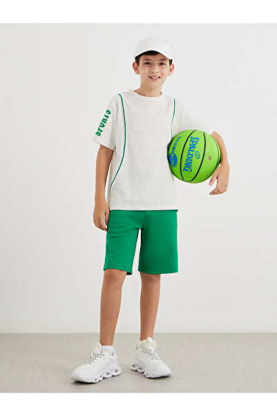 Styli Piping Detail T-Shirt and Shorts Set