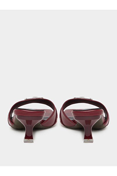 Styli Buckled Detail Kitten Heel Sandals