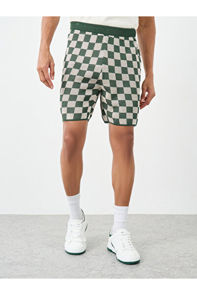 Styli Men Relaxed Fit Crochet Knitted Shorts