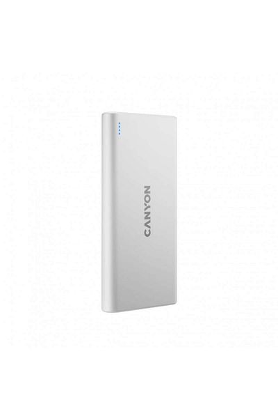 CANYON PowerBank, Canyon, 10000mAh, Micro USB, USB-C, USB-A, White