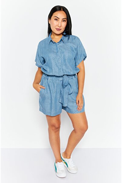 Levi's Women Denim Short Sleeve Playsuit, Blue