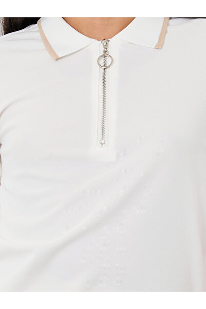 Styli Plain Polo T-Shirt and Pleated Skirt Set