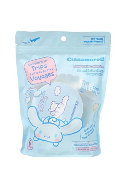 Miniso Sanrio Lisanslı Cinnamoroll Sıkıştırılmış Havlu Seti