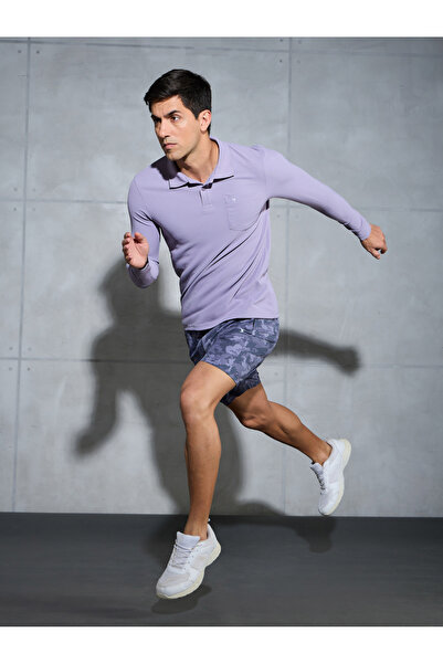 Technosport By Styli Solid 2-Way Stretch Camouflage Shorts