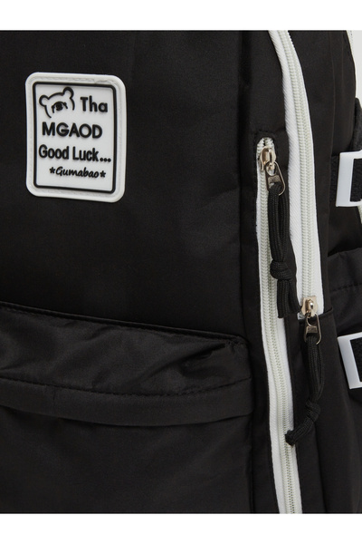 Styli Contrast Zip Detail Patch Backpack