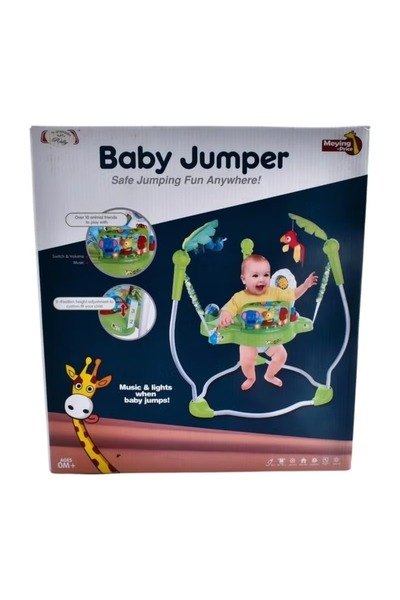 rexa Jumparoo Rainforest Baby Bouncing Jumper Walker – Interactive Toys, Music