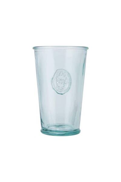 Natural Set of 3 Copa glasses made of recycled glass, 300 ml