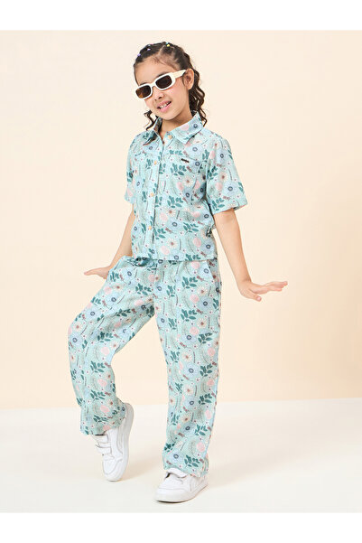 Stylo Bug By Styli All Over Print Shirt and Casual Pants Set
