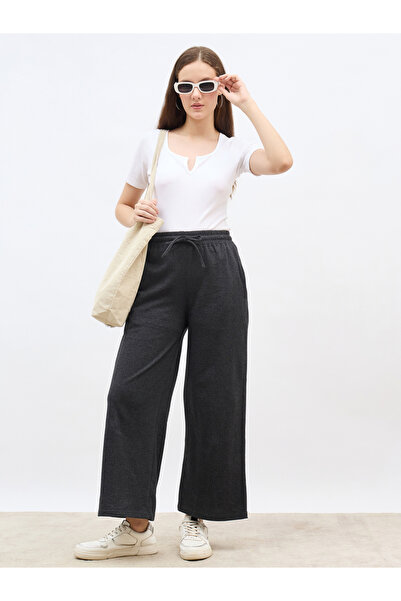 Styli بنطال رياضي واسع الساق مع رباط