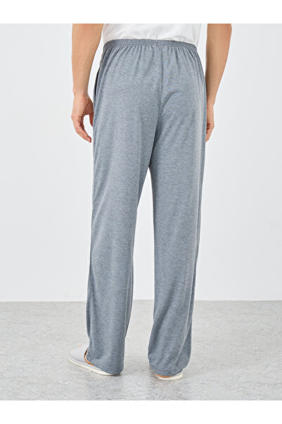 Styli Grey Slogan Print Pyjama with Elastic Waist