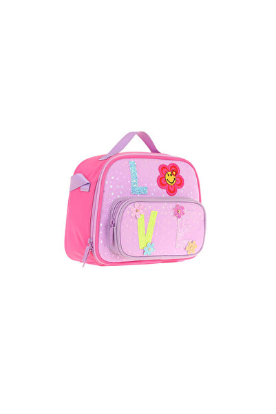 KAUKKO Cutie de prânz cu două compartimente izolată termic pentru copii (impr...