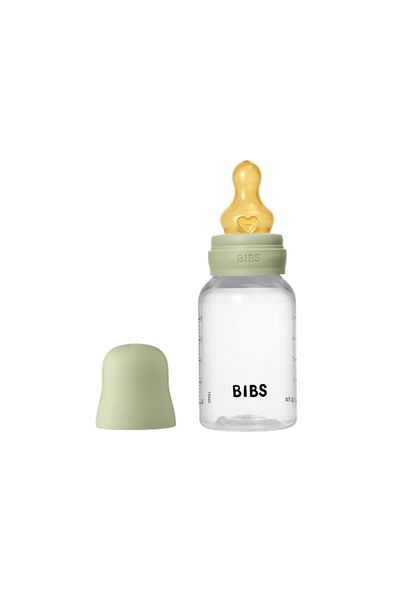 Bibs - Set complet de biberoane anticolici PP fără BPA, 150 ml, Latex, Salvie