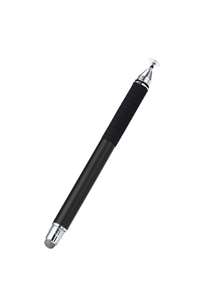 Dali Stylus Pen universal, JC02, aluminiu, 2 vârfuri, cu capac, negru