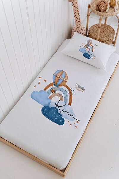 Lilabio İsme Özel %100 Pamuk Bebek Ve Çocuk Tek Kişilik 165 X 225 Cm Pike Tak...