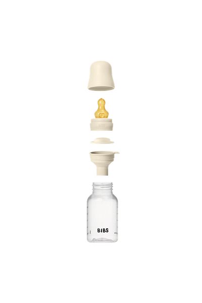Bibs - Set complet de biberoane anticolici PP fără BPA, 150 ml, Latex, Ivory