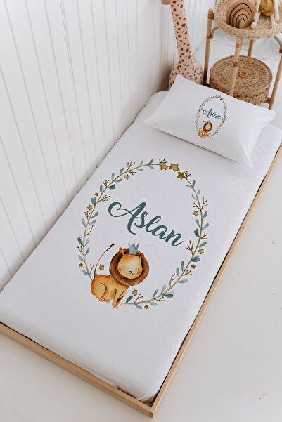 Lilabio İsme Özel %100 Pamuk Bebek Ve Çocuk Tek Kişilik 165 X 225 Cm Pike Tak...