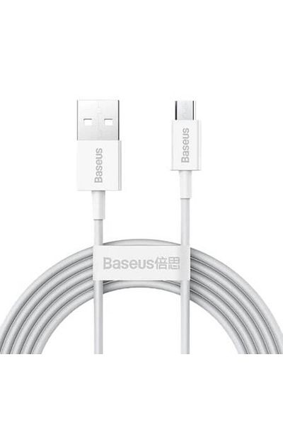Baseus USB to Type-C 65W Data Cable, 2m - Superior Series (CAYS001002) - White