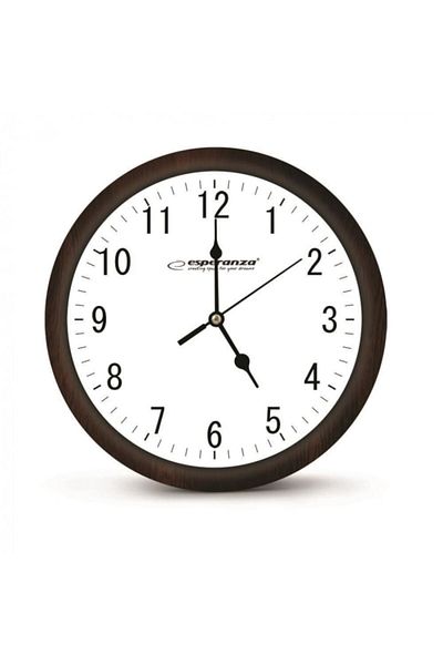 Dali Wall Clock Decorative Design, White Background, 30cm Diameter, Los Angeles Model, Brown