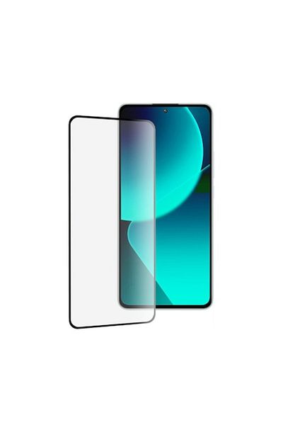 Dali Protection Film Compatible with Xiaomi 13T/13T Pro, Full Glue Glass, 111D, Tempered Glass, Black-Tra