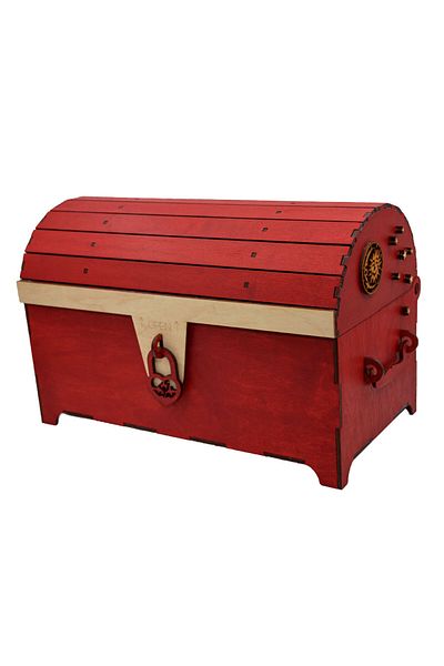 Piksel Box, Wooden Chest, Piksel, for Baptismal Kit, 35x18x23 cm, handmade