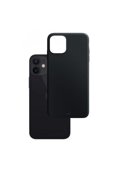 Dali Protective Case Compatible with Apple iPhone 12 Mini, MagSafe Compatible, Matte Silicone, Black