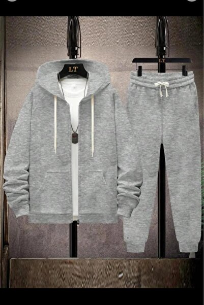 DAXİS Sportwear Company Set de 3 trening cu fermoar și tricou alb