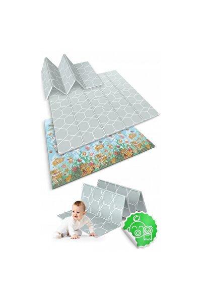 NUKIDO Double-sided, foldable children's play mat made of odorless XPE foam, in a cardboard box